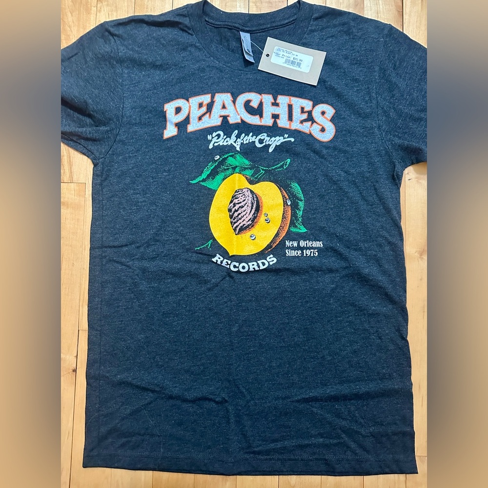 Peaches TriBlend Black Tee